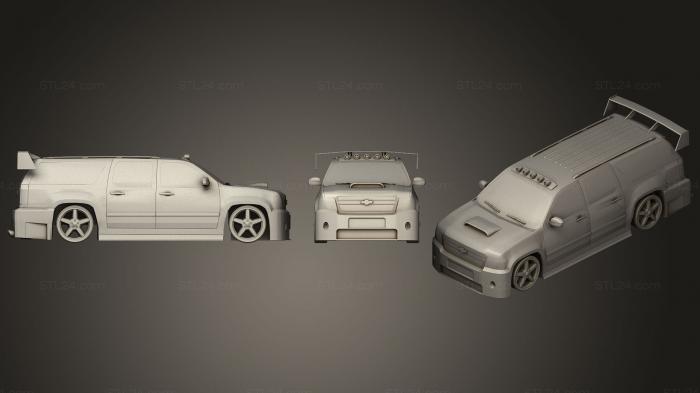 Автомобили и транспорт (Chevrolet Suburban, CARS_0365) 3D модель для ЧПУ станка